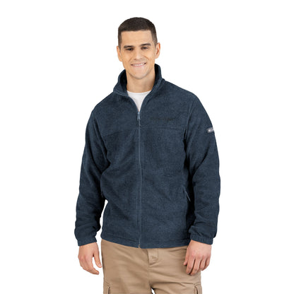 Embroidered Columbia Fleece Jacket — Classic Zip-Up Outdoor Fleece