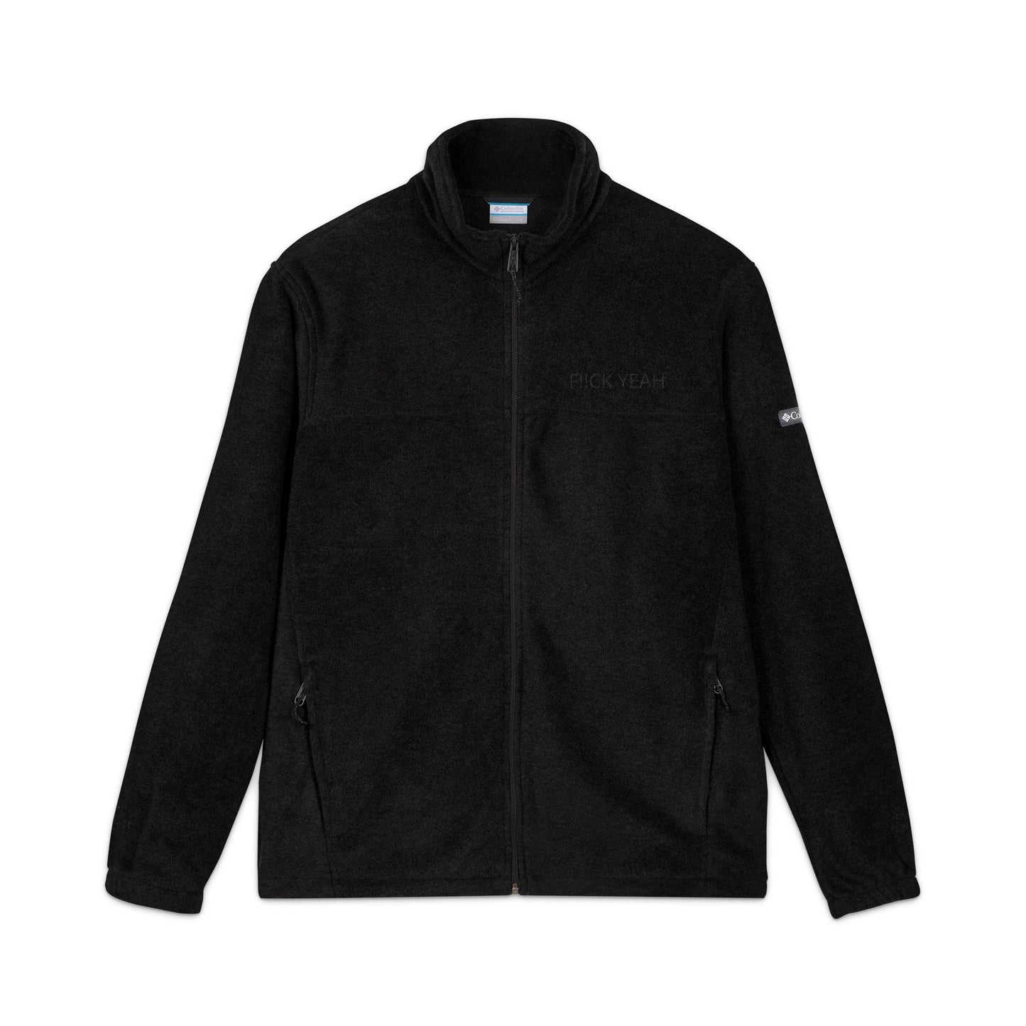 Embroidered Columbia Fleece Jacket — Classic Zip-Up Outdoor Fleece