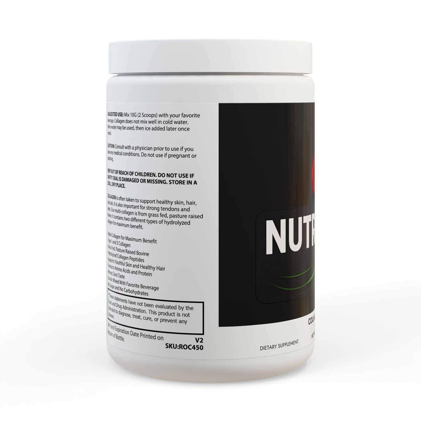 Collagen Peptides Type I & III Supplement (350g, 12.3oz)