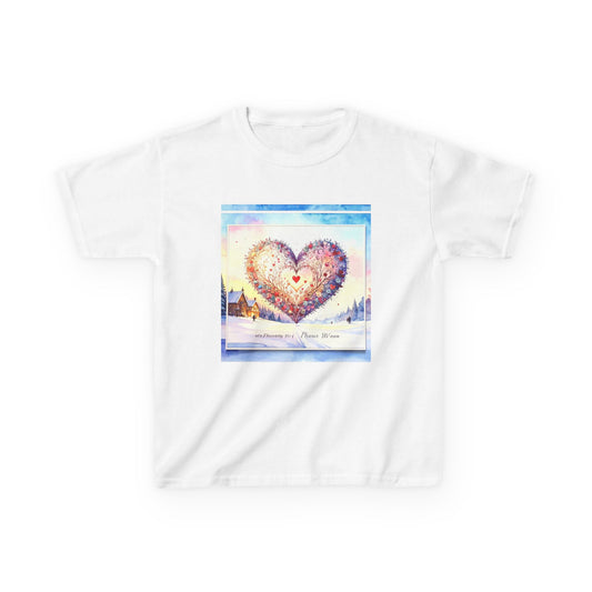 Heartwarming Kids Tee, Cute Kids Shirt, Valentine's Gift, Toddler T-Shirt, Youth Heart Tee, Sweet Heart Design