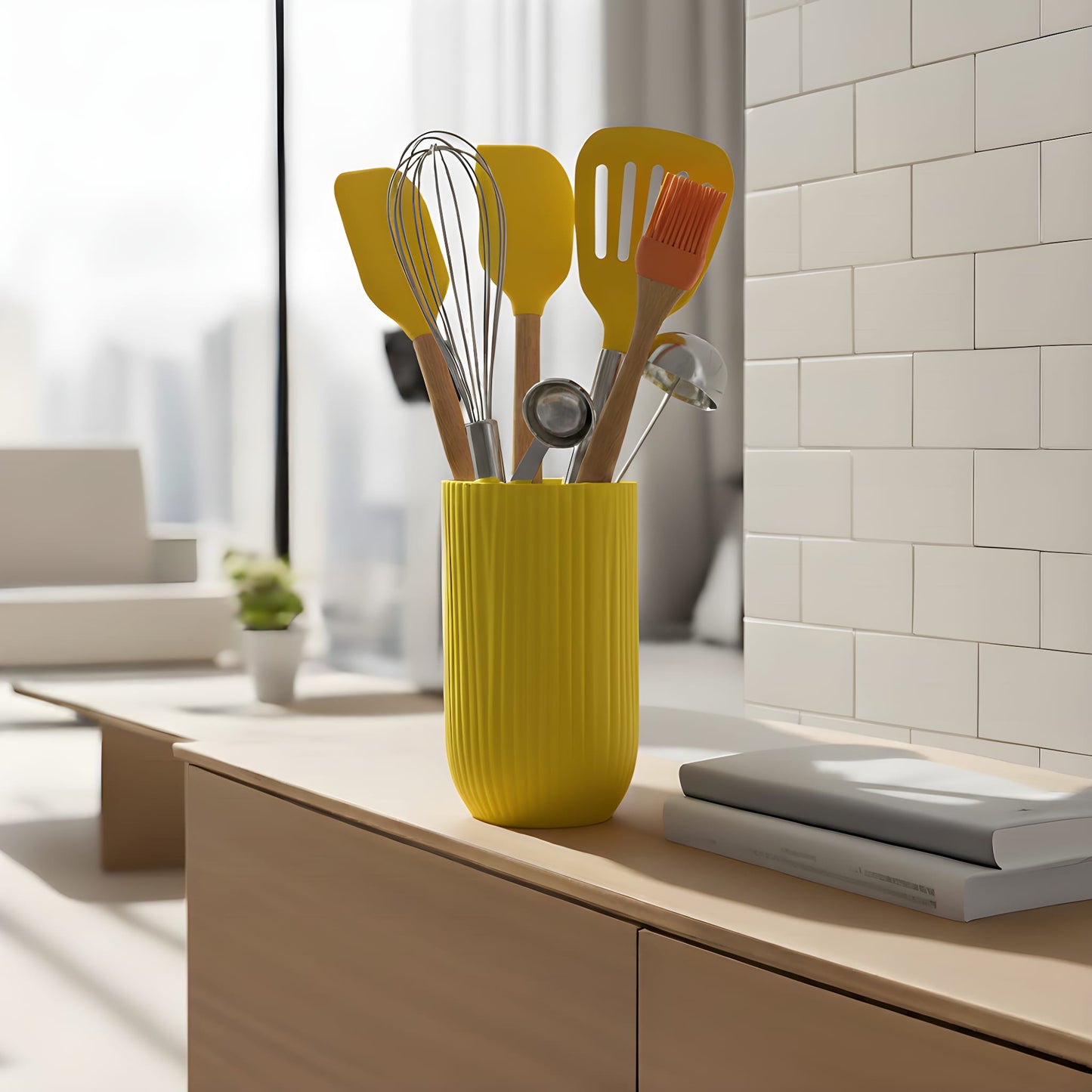 Modern Minimalist Mutfak Kaşıklığı Kaymaz Tabanlı, Dekoratif Kaşık