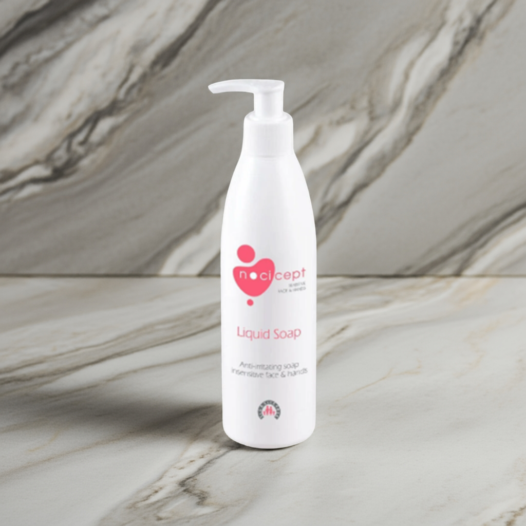 Nocicept Liquid Soap 300 ml / Kuru, Tahriş Olmuş, Hassas Ciltlerin Sülfatsız El ve Yüz Temizleyicisi